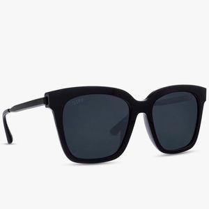 DIFF Eyewear BELLA Black Grey Polarized Sunglasses
